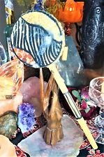  Uniquely Spirited Vintage Hand Made Skin Drum African Keyna Travel Collection 