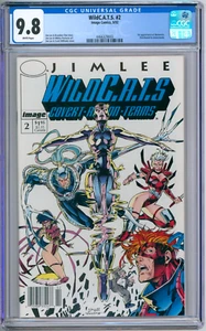 Cómics de imagen de quiosco Jim Lee WildCATS 2 clasificación CGC 9,8 casi nuevo/como nuevo 1992 - Imagen 1 de 2