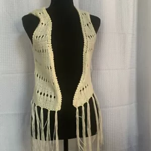 Bongo womens size medium juniors fringes vest retro - Imagen 1 de 5