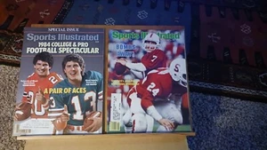 Sports Illustrated College & Pro Football Issue Dan Marino-Bombs Away John Elway - Picture 1 of 2
