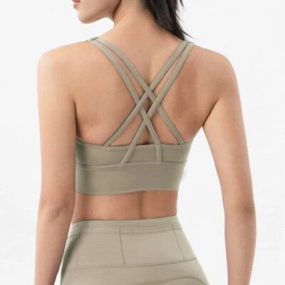 Sujetador deportivo S-XL Top transpirable entrenamiento ropa interior fitness yoga ropa para mujeres NUEVO Foto 1 de 4