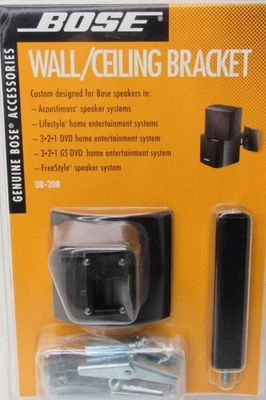 Bose Genuine Acoustimass Lifestyle UB-20 Wall Mount Bracket Cube Speaker UB-20B - Image 1 of 2