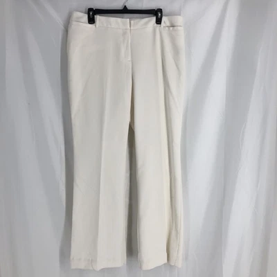 Pantalones Worthington para mujer 14S blancos calce curvilíneo pantalón perfecto pierna recta carrera Foto 1 de 4