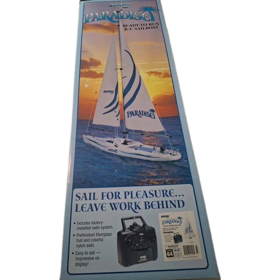 Aquacraft Paradise R/C Sailboat Remote Control Boat  - Image 1 of 4