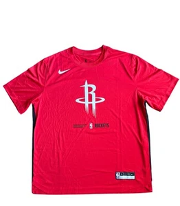 Nike 2022-2023 Houston Rockets Mens XL Pregame Warmup Shooting Shirt Team Issued - Picture 1 of 11