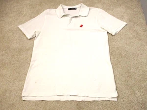 James Bark Mesh Weiß Kurzarm Poloshirt Herren Medium Orange Hund - Bild 1 von 9
