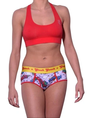 Calcinha Ginch Gonch Feminina Under-Man Boyfriend Estampa Gráfica Nova - Imagem 1 de 2