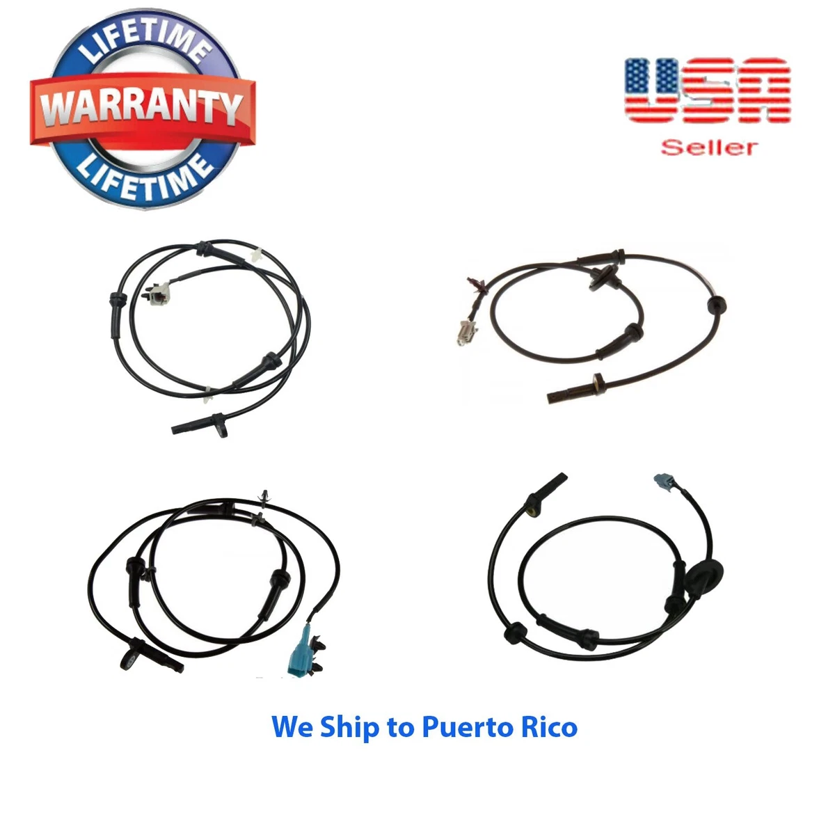 Paquete De 2 Sensores De Velocidad De Rueda ABS Izquierda