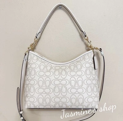 全新带标签 Coach Laurel 单肩包带签名铆钉 CX258 — 第 1/4 张图片