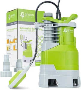 1.5HP Submersible Sump Pump High Flow 5000GPH 25ft Power Cord Automatic On/Off - Picture 1 of 7