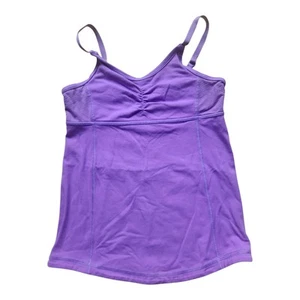 Ivivva by lululemon Tank Purple Athletic Top Built In Shelf Bra Strappy Girls 8 - Picture 1 of 5