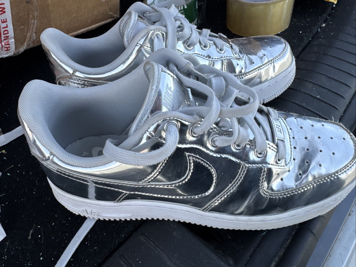 スニーカー NIKE Air Force 1 Low Liquid l llic Chrome [WMNS 2019 Nike WMNS Air Force 1 Low Metallic Chrome - Dec 2019