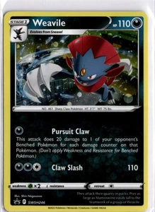Weavile - (Cosmos Holo) Promo SWSH: Sword & Shield Promo Cards SWSH246 NM - Picture 1 of 2