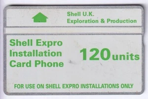 OFFSHORE ECOSSE TELECARTE / PHONECARD .. SHELL EXPRO 120U L&G 550B NOTCHED - Imagen 1 de 2