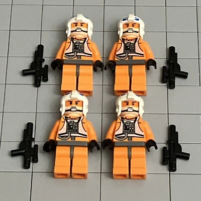 LEGO Star Wars Zev Senesca Piloto Rebelde Minifigura Pilotos Rebeldes Lote de 4 I1 45 Foto 1 de 3