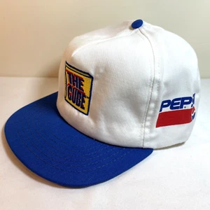 PEPSI: THE CUBE CAP - White Blue Snapback Hat - Vintage - Bild 1 von 13