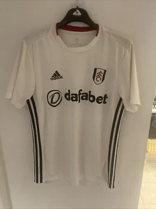 FULHAM HOME FOOTBALL SOCCER SHIRT 2019 - 2020 JERSEY WHITE ADIDAS MENS sz M - Picture 1 of 5