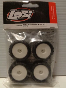 Losi B1569 Micro Truggy Wheel & Tire Set (White) - Picture 1 of 1