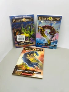Beast Quest 3 Book Bundle - Paperback Kids Fiction Books (Scholastic) - Picture 1 of 2
