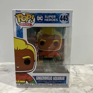 Funko Pop DC Superheroes Gingerbread Aquaman #445 - Picture 1 of 6