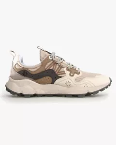 Flower Mountain Yamano 3 Kaiso Eco Suede & Eco Nylon - Milk / Multi - UK 10.5 - Picture 1 of 6