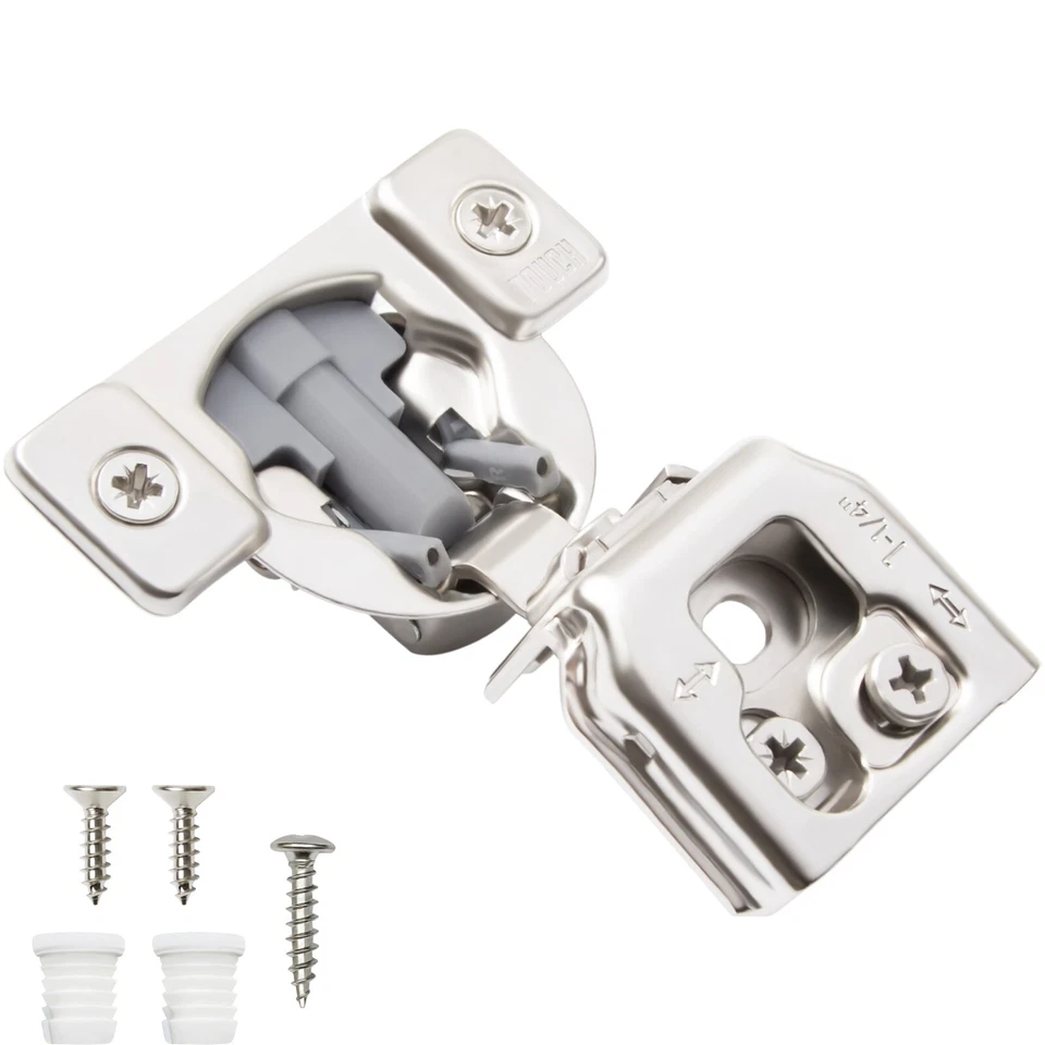 Compact Cabinet Hinge Soft Close 105° Face Frame 1-1/4" Overlay 6 Way Adjustment - Image 1 of 1