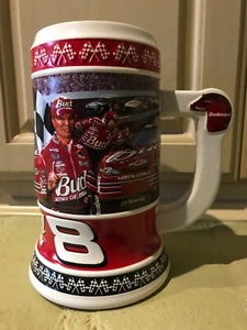 Budweiser Nascar Beer Stein Mug Dale Earnhardt, Jr. #8 2002 3D Relief - Picture 1 of 9
