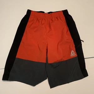 Reebok Boys Athletic Shorts Red, Black & Gray Elastic Waist Sz XL 14/16 - Picture 1 of 13