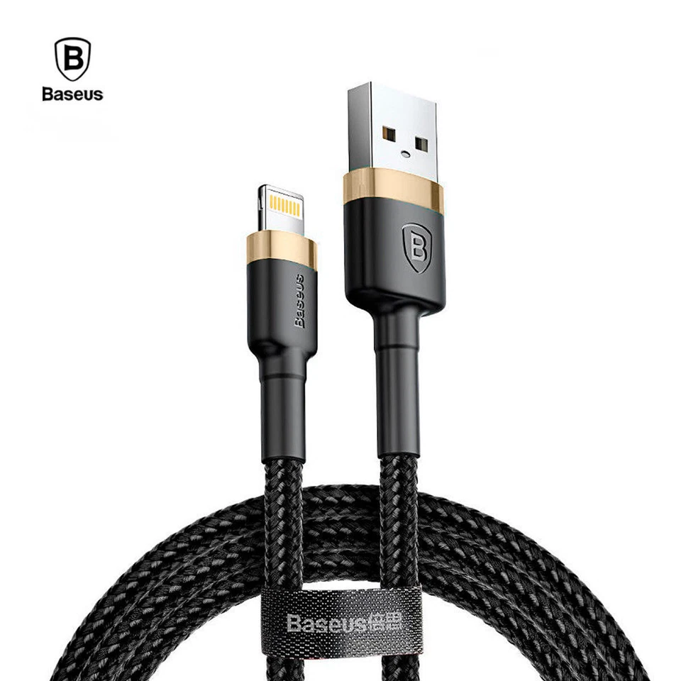Baseus Cafule USB Cable 2.4A Data Charging For iPhone14 13 12 11 Pro X Xs 8 - Image 1 of 4