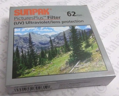 62mm UV Ultraviolet Lens Protection Filter Safety Protector 62 mm CF-7035-UV New - Image 1 of 4