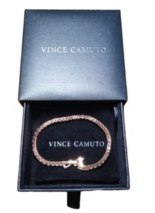 Vince Camuto Rose Gold-Plated w/ Cubic Zirconia Aurelia Tennis Bracelet - Picture 1 of 6