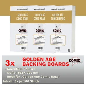 300x Comic Concept Golden Age Comic Boards (193x266mm) - Bild 1 von 2