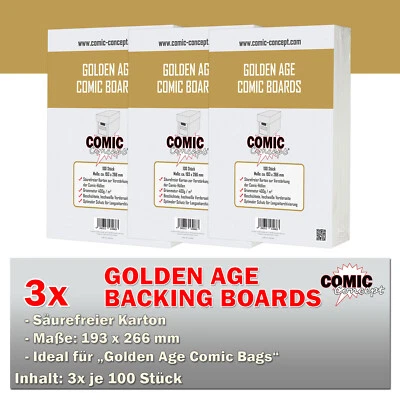 300x Comic Concept Golden Age Comic Boards (193x266mm) - Bild 1 von 2