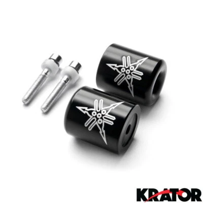 YAMAHA XJ600 YZF R6 R1 FJR1300 Preto BAR TERMINA 2006 2007 2008 2009 2010 2011 2012 - Imagem 1 de 3