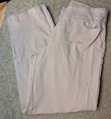 Draper's & Damon's Petites PM Pantalones de vestir tostados panel abdominal pierna recta Foto 1 de 4