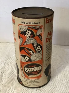 RARE SANKA COFFEE JERRY LEWIS MUSCULAR DYSTROPHY ADVERTISING TIN BANK 1973 - Picture 1 of 6