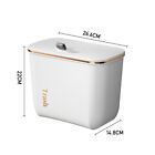 9l Wall Mount Waste Bin Kitchen Cabinet Door Cupboard Hanging Trash Can With Lid