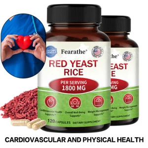 Roter Hefereis 1800mg - Herz & Herz-Kreislauf-Gesundheit, Antioxidans - Bild 1 von 12