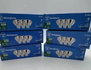 18 Ct NEW Westinghouse Xenon Flood Bulbs 50 Watt & 20 Watt 12V MR16 GU5.3 Base - Picture 1 of 6