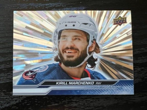 Kirill Marchenko 2023-24 Upper Deck Outburst Silver Parallel Card #49