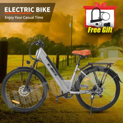 Bicicleta Eléctrica, 750W Ebike para Adultos 26"" en Bicicleta de Montaña de Cercanías Hombres/Mujeres Foto 1 de 4
