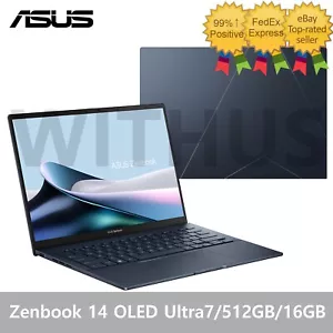 ASUS Zenbook 14 OLED UX3405MA-PP208W 14" Intel Arc 512GB 16GB Ultra7-155H Win11 - Picture 1 of 8