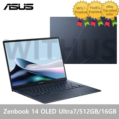 ASUS Zenbook 14 OLED UX3405MA-PP208W 14" Intel Arc 512GB 16GB Ultra7-155H Win11 - Image 1 of 4