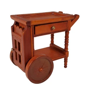 Esszimmerwagen Teewagen Holz Puppenhaus Miniatur Möbel - 1:12 - Bild 1 von 9