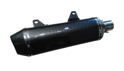 Auspuff Endschalldämpfer Endtopf Carbon - Style  Quad Pit Bike Dirt Bike HMParts - Bild 1 von 4