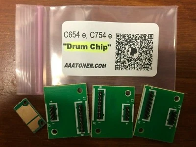 4 Imaging Drum Chip Refill for Konica Minolta Bizhub C654, C754 e (DR711, IU711) - Image 1 of 3