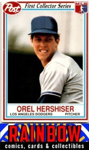 1990 Post Cereal #8 Orel Hershiser