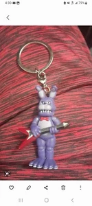 Portachiavi Five Nights at Freddy's Bonnie Purple Rabbit chitarra 2,25" 2016 - Foto 1 di 2