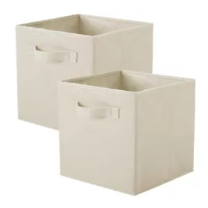 Collapsible Storage Cubes With Handles Fabric Foldable Bins For Closet Shelves D - Picture 1 of 7
