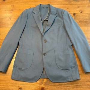 Artefact Soft Knit Blazer Jacket Navy Blue Mens Medium Unlined Stretch - Picture 1 of 11